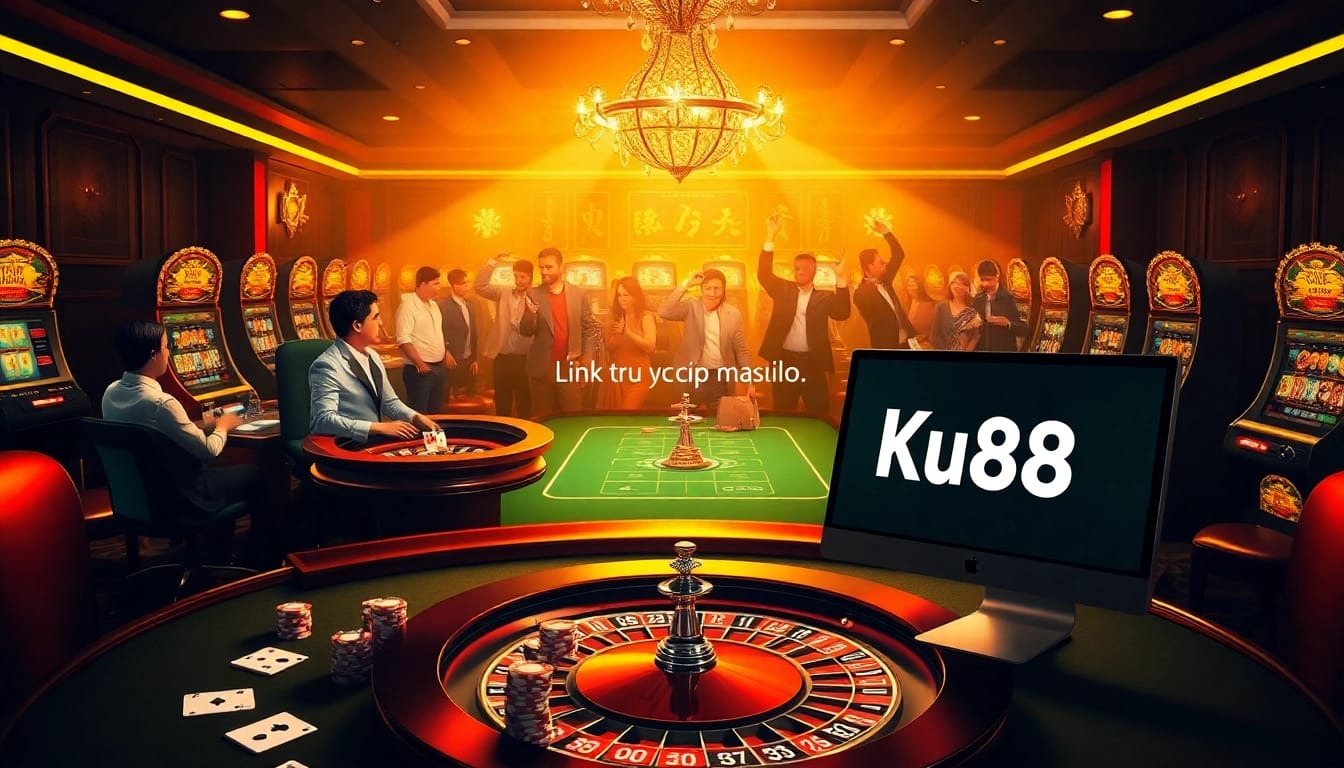 Experience the thrilling excitement of online gambling at Link truy cập Ku88 with luxurious casino elements.