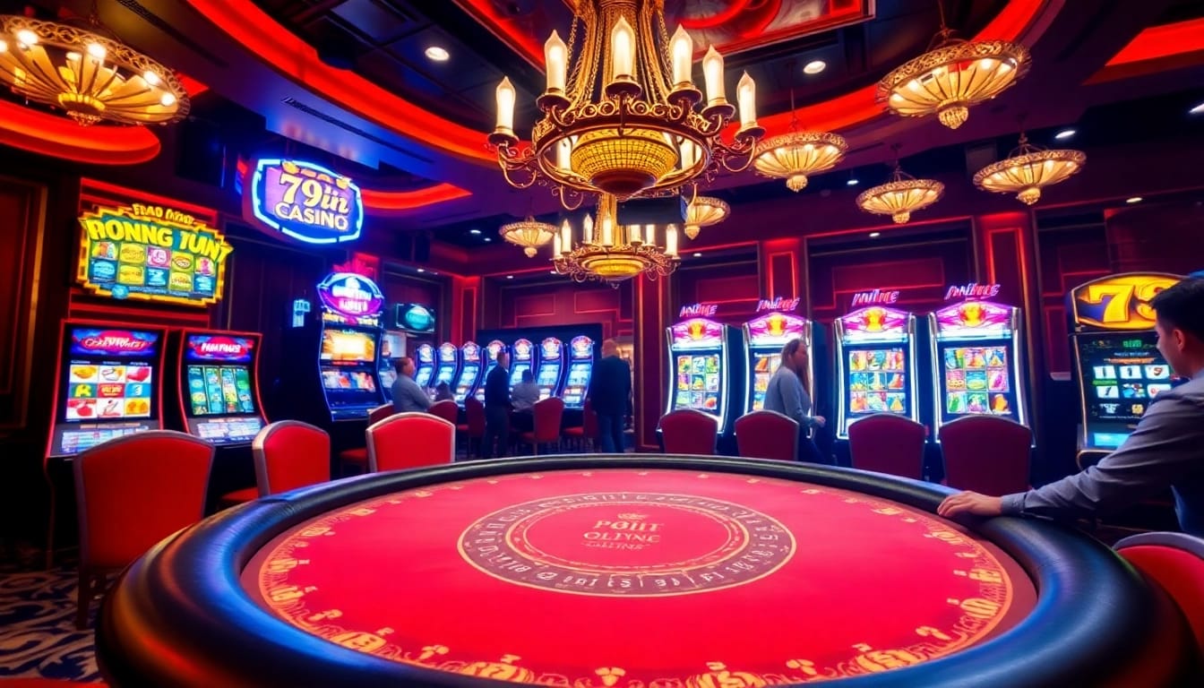 Experience thrilling gameplay at 78Win's luxurious casino atmosphere with exciting poker action.
