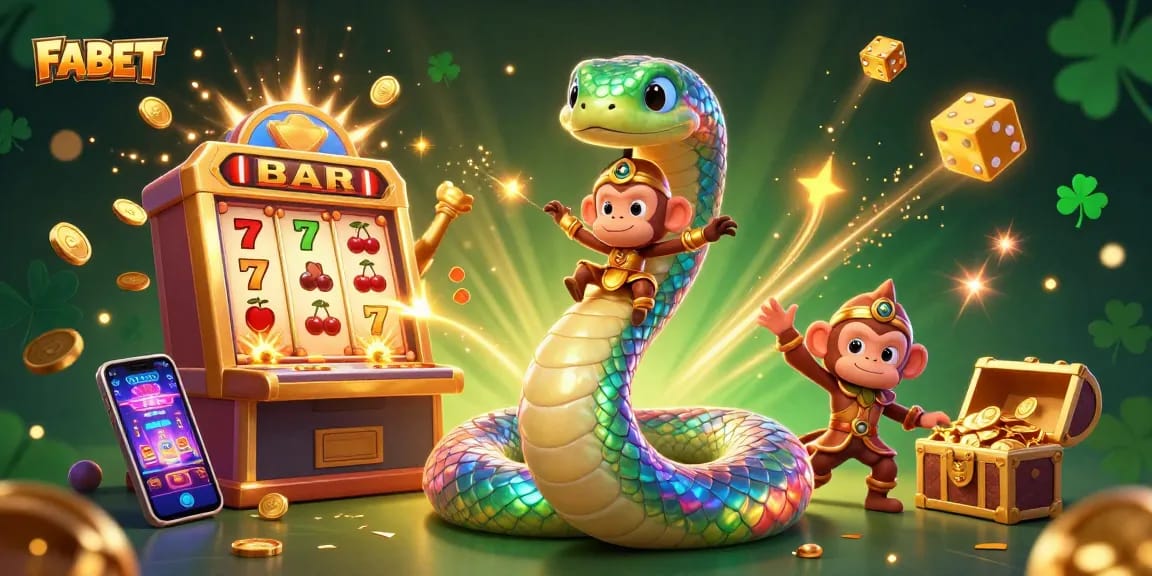 Play slots and win with FABET's vibrant 3D casino scene featuring gems and wealth.