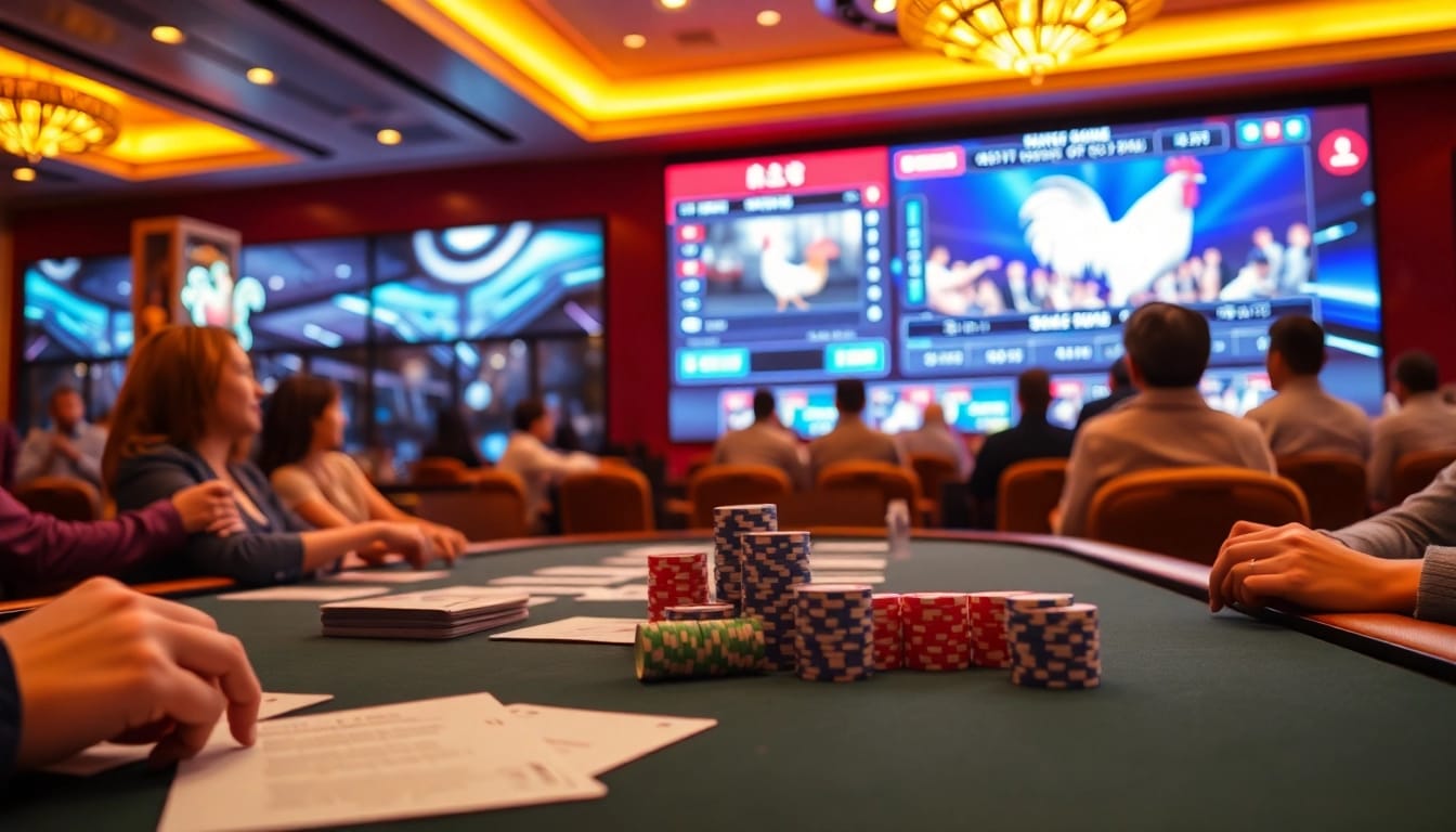 Experience bj66 đá gà excitement with live-action betting and colorful casino elements.