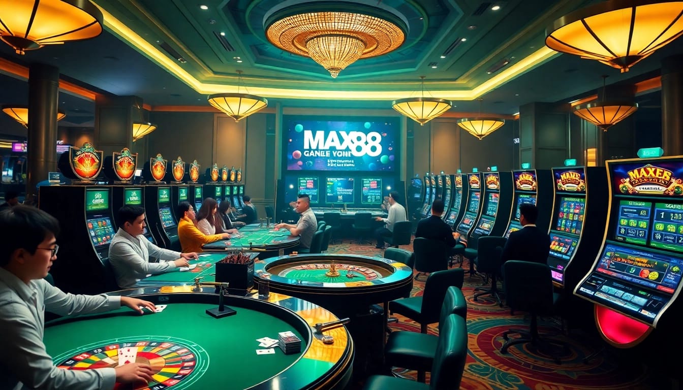 Experience the excitement at MAX88 with engaging casino games and vibrant betting options.