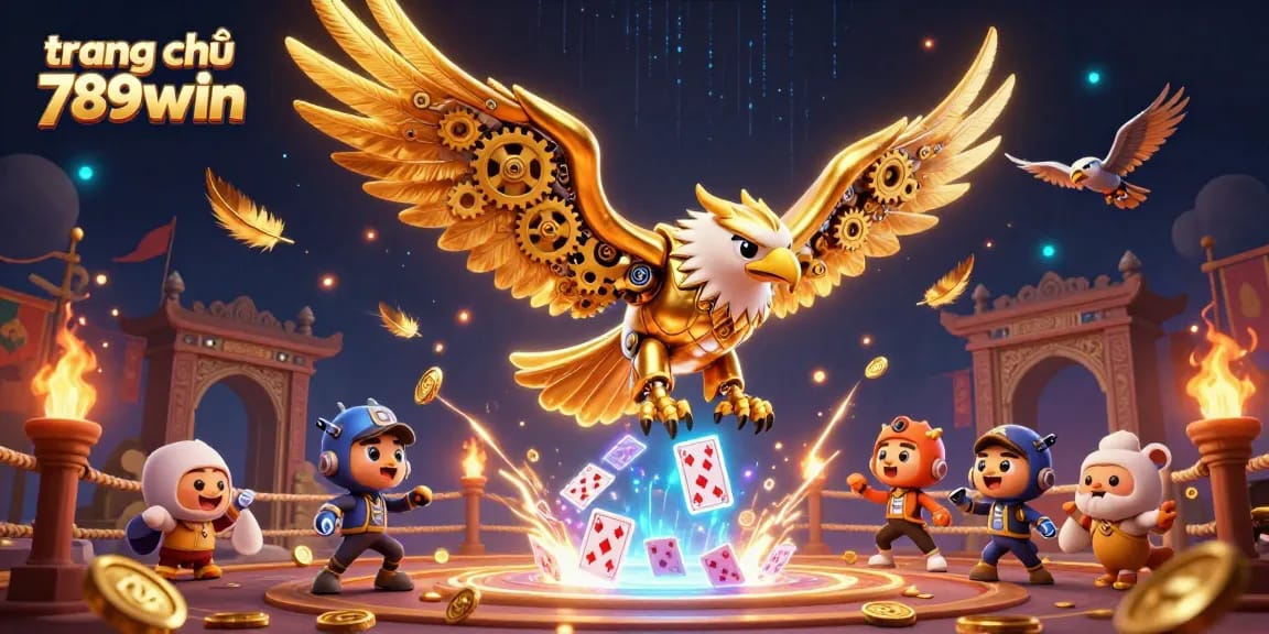 Experience dynamic gaming action at trang chủ 789win with a thrilling 3D casino illustration.