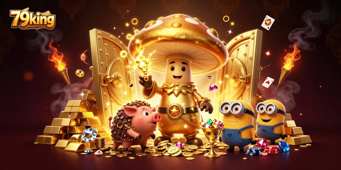Engage with exhilarating poker adventures at 79king, featuring golden treasures and magic!