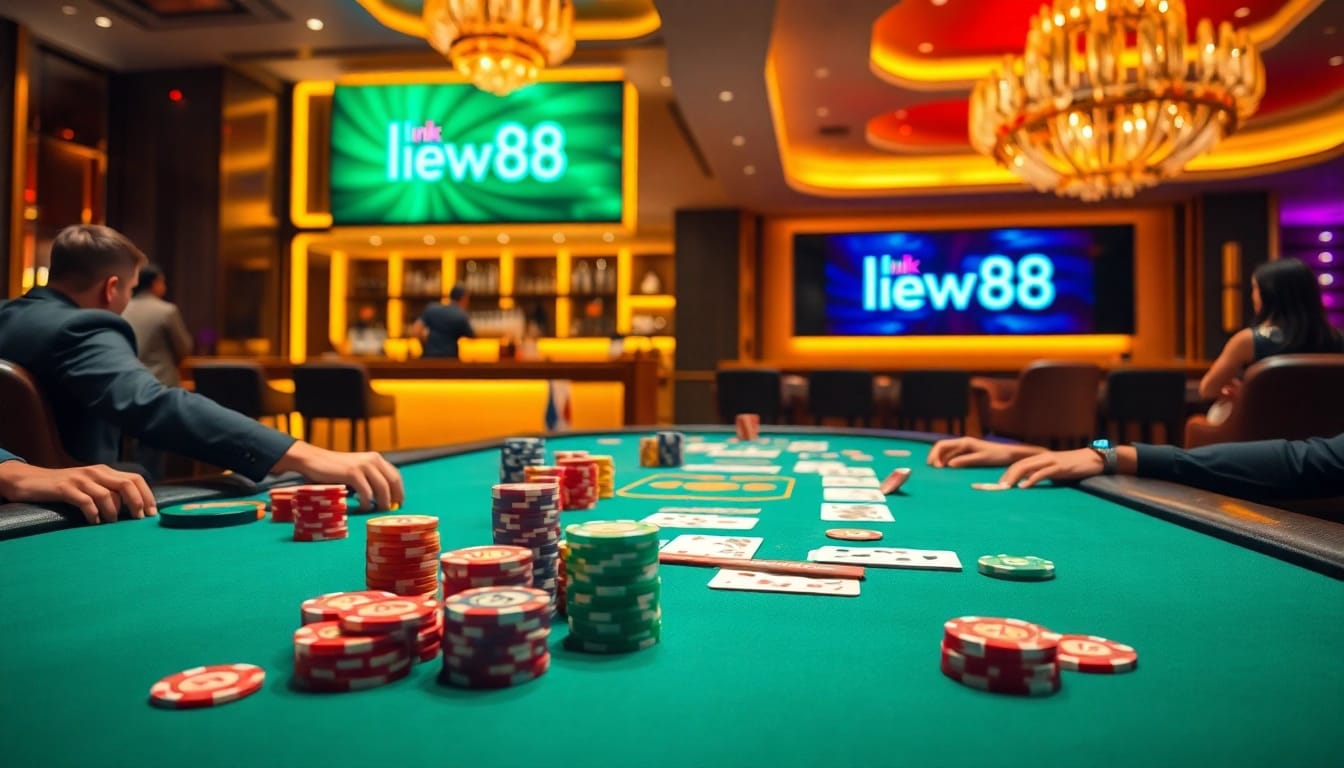 Experience high-stakes poker at link new88 in a luxurious casino filled with excitement.