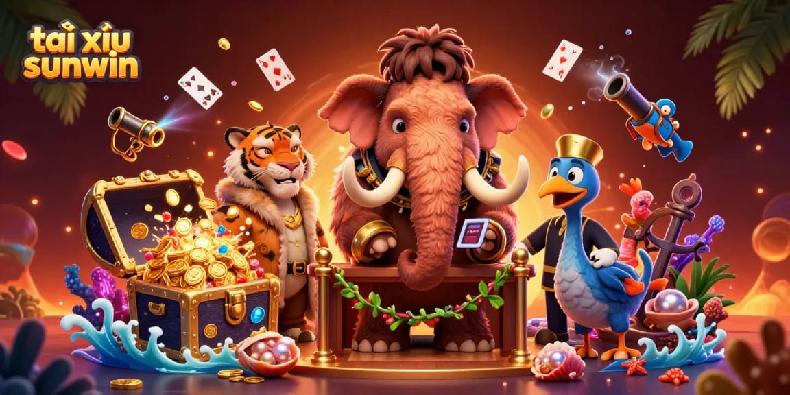 Playing tài xỉu sunwin with vibrant characters and eye-catching casino elements in a rich 3D scene.