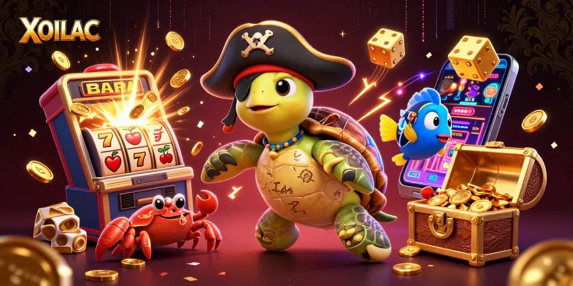 Xoilac engages players with a thrilling slot adventure featuring vibrant characters and gold treasures.