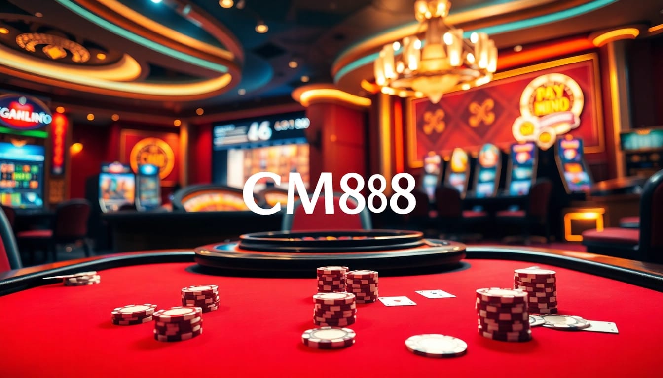 Experience the thrill of CM88 at a luxurious casino table in action.