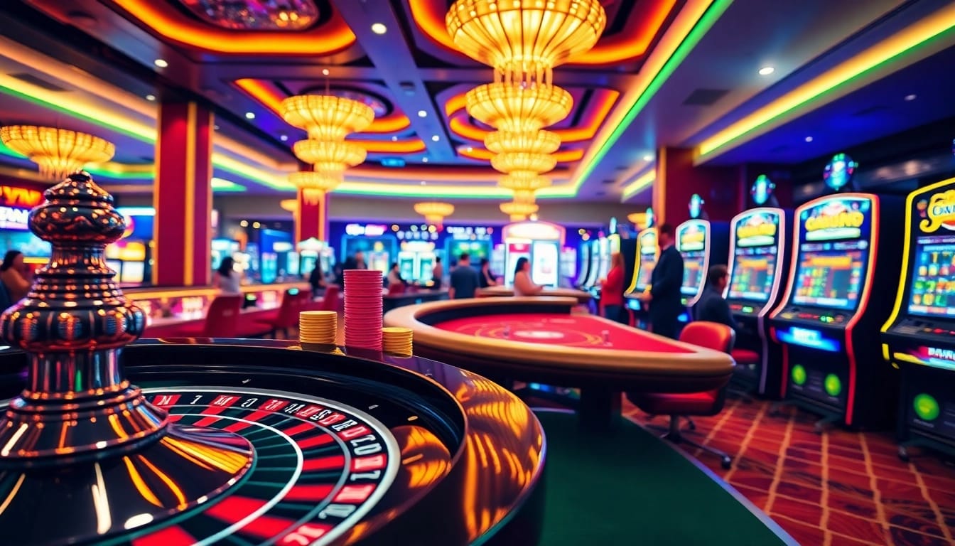 Experience high-stakes gambling at Jun88's luxury casino with roulette and poker games.