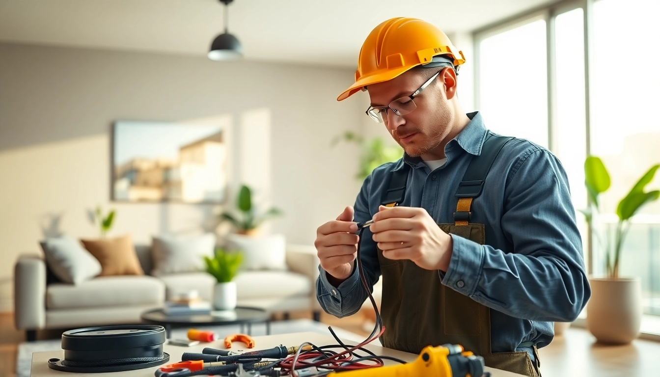 Residential electrician Vancouver showcasing energy-efficient lighting installation in a modern home.