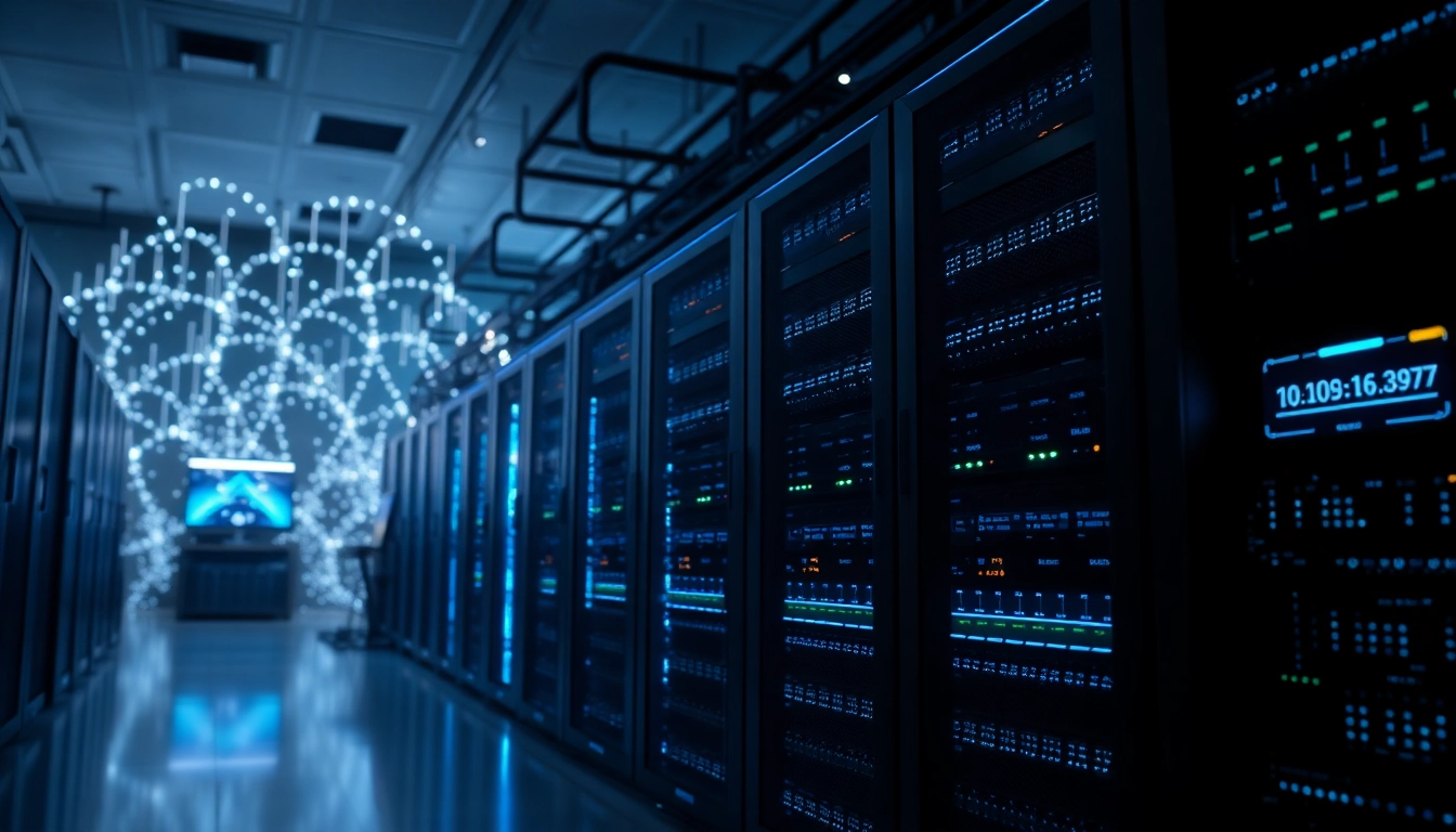 Explore top features of adult hosting in a modern server room with sleek technology.