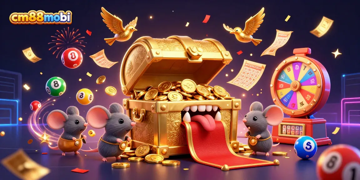 Engage with cm88mobi's vibrant lottery theme featuring animated games and dynamic prizes.