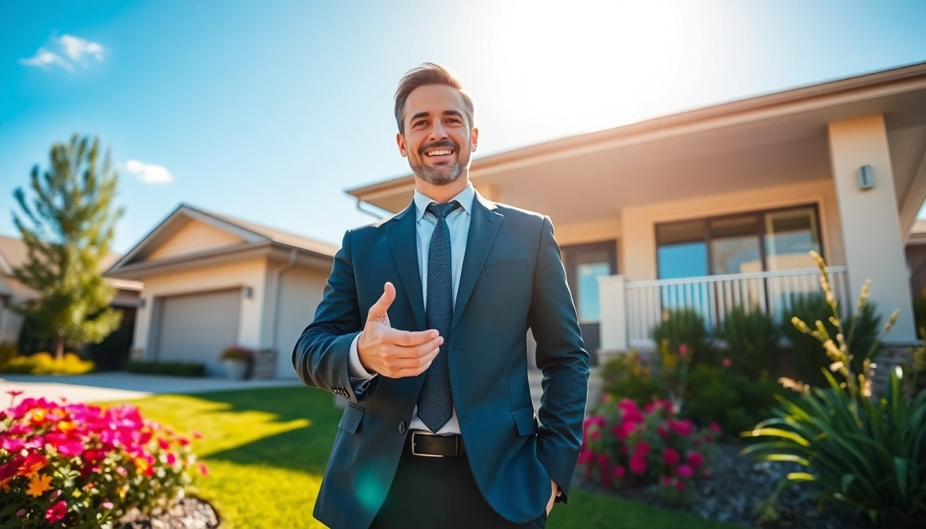 A Kelowna realtor showcases a modern home, emphasizing bright amenities and a welcoming atmosphere.