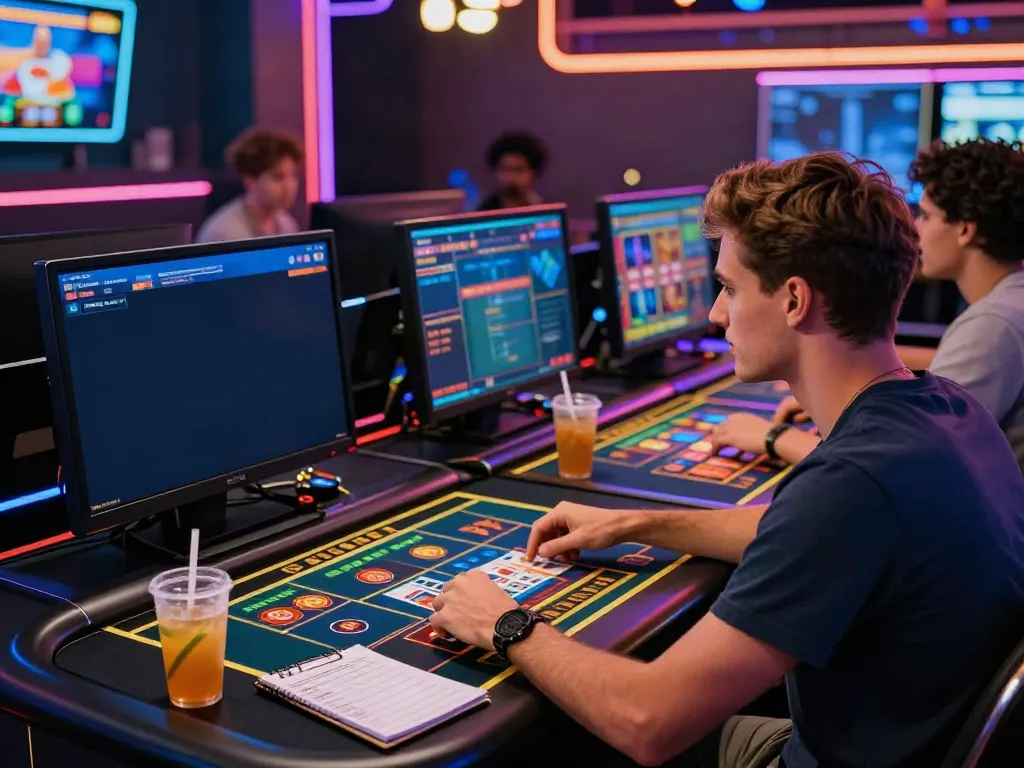 Exciting online gaming scene at https://fc88v1.com/ showcasing diverse players engaged in digital betting.