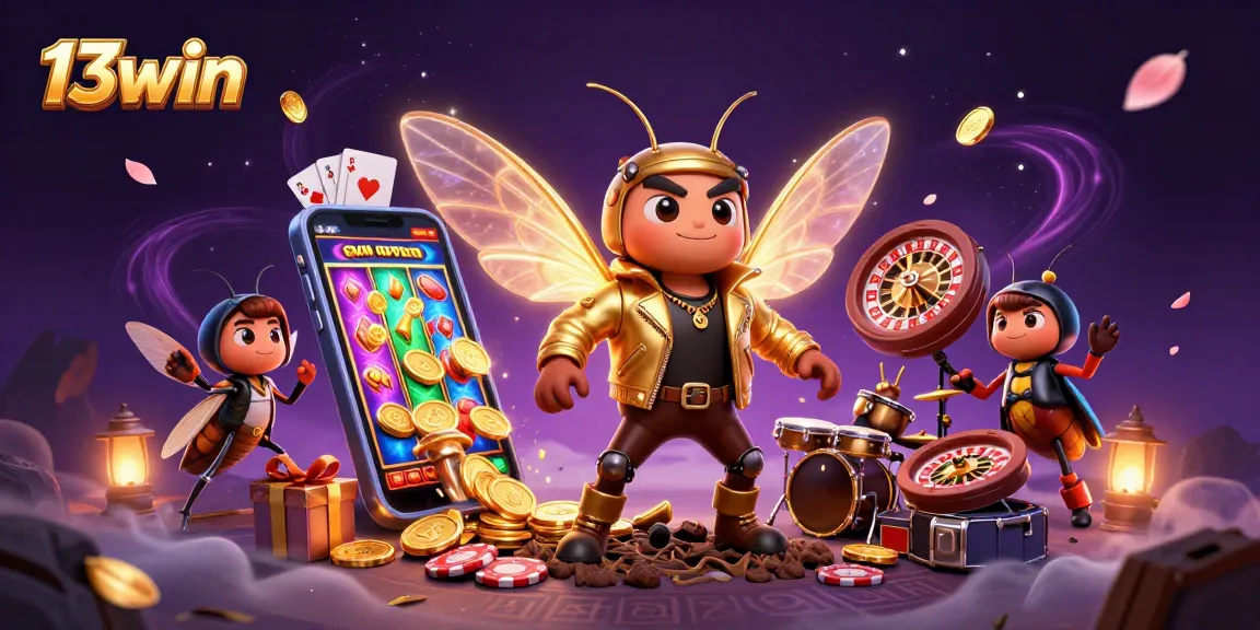 Enjoy the thrill of 13win as you spin slots and win exciting rewards in a vibrant casino scene.