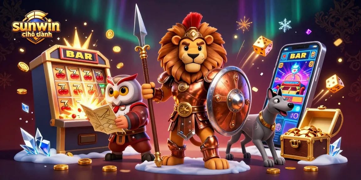 Experience excitement at sunwin chính hãng with vibrant 3D slots, golden dice, and a lively casino atmosphere.
