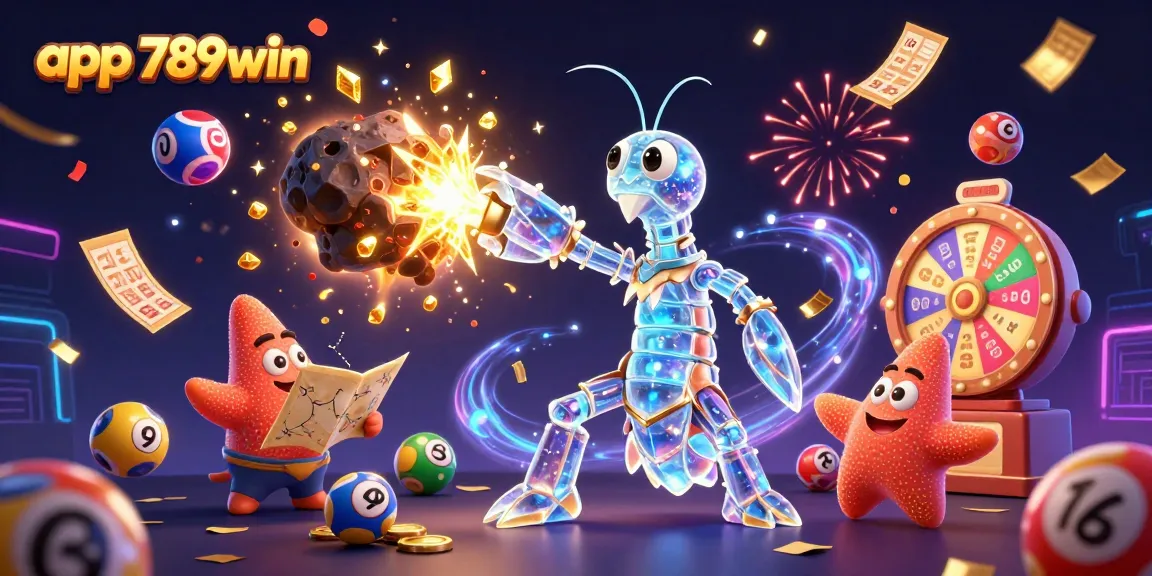 Engage with app 789win as the galactic samurai mantis shrimp punches through an asteroid showering coins!