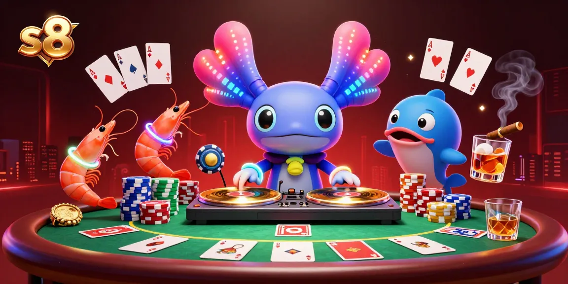Engage in winning strategies with the s8 online casino, featuring vibrant gaming characters.