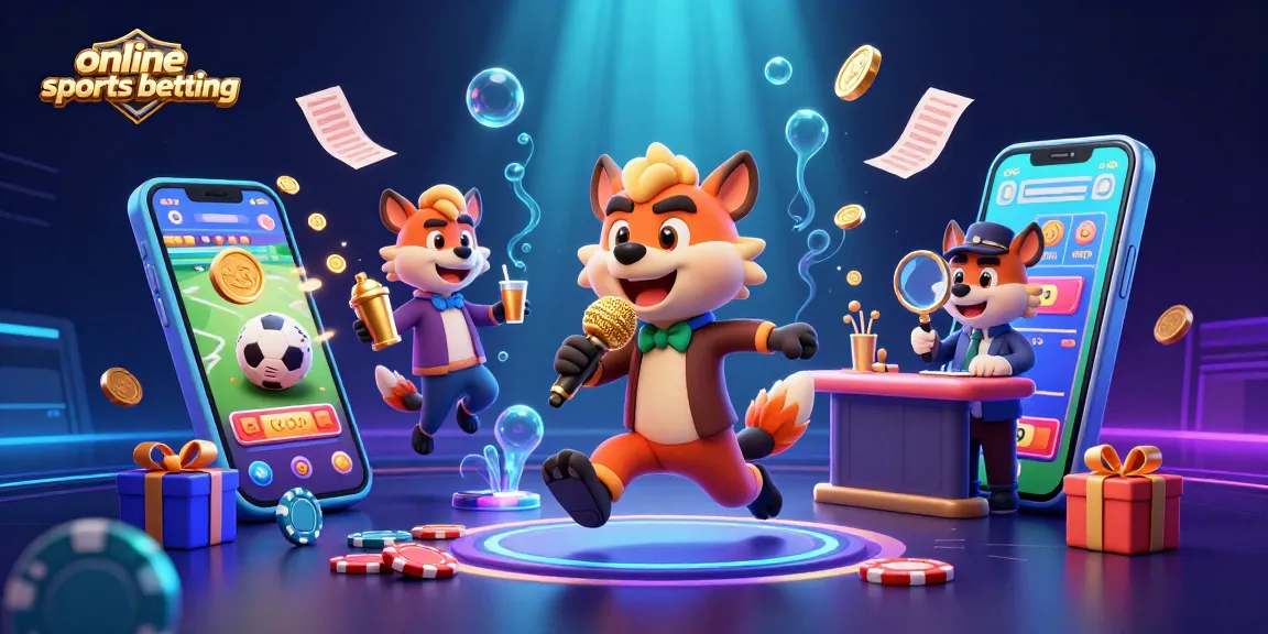 Experience the excitement of online sports betting with hyenas in a vibrant casino scene.