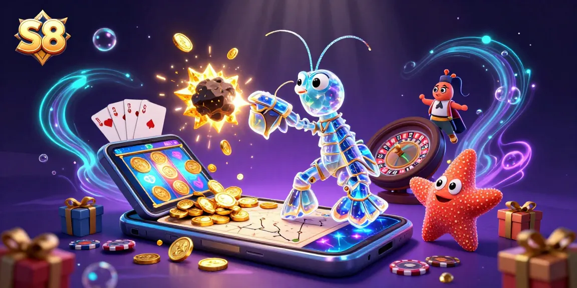 Experience thrilling gaming at S8 with colorful slot games and galactic heroes in 3D.